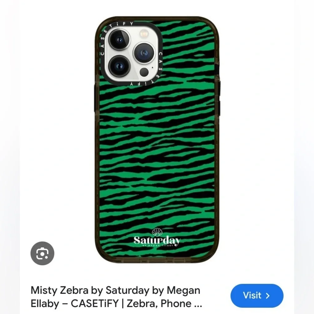 iPhone 11 green zebra casetify case